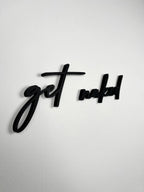 3D Wanddeko „Get Naked“ – moderner Schriftzug für dein Badezimmer