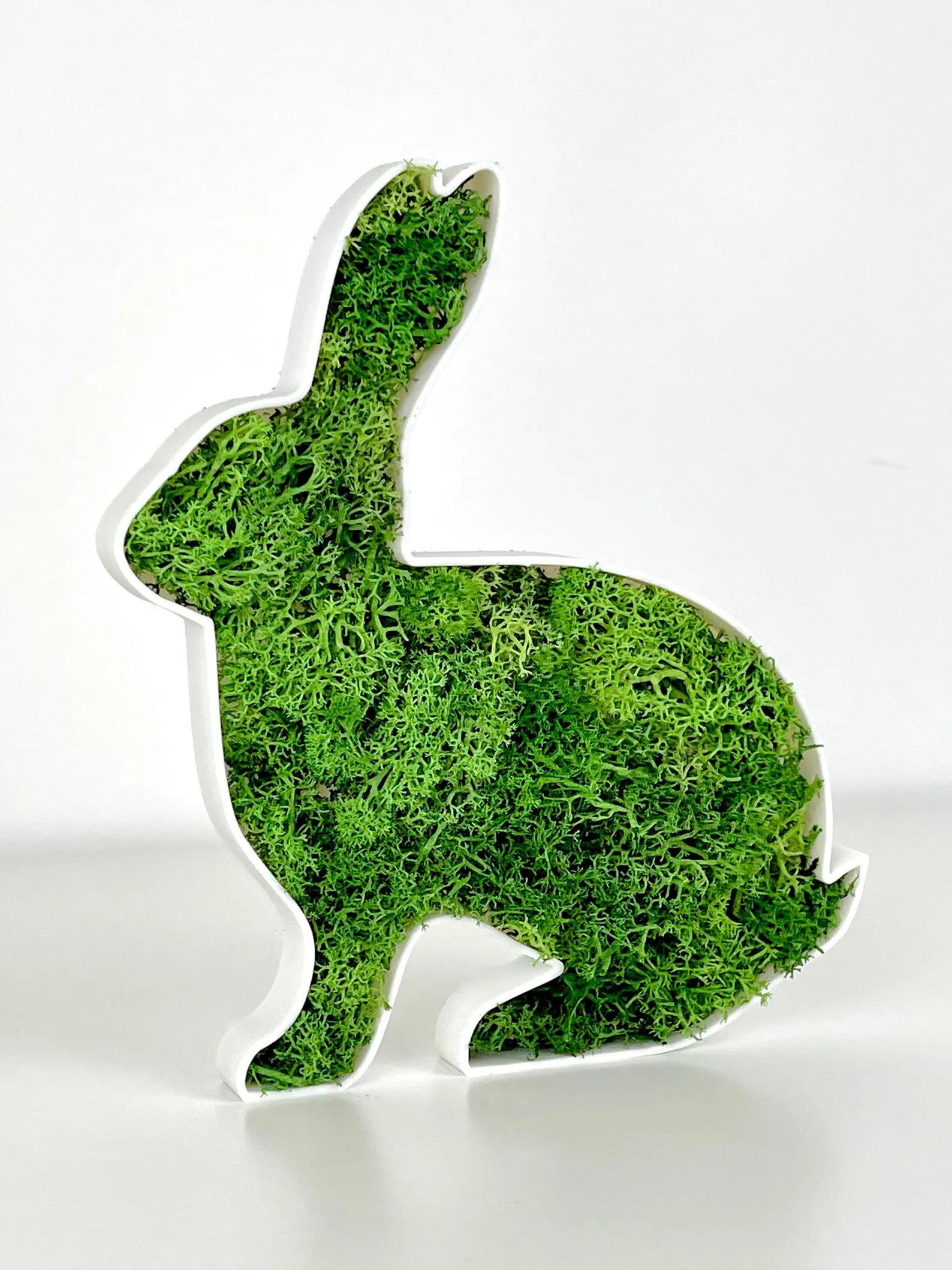 3D gedruckter Hase mit Moos