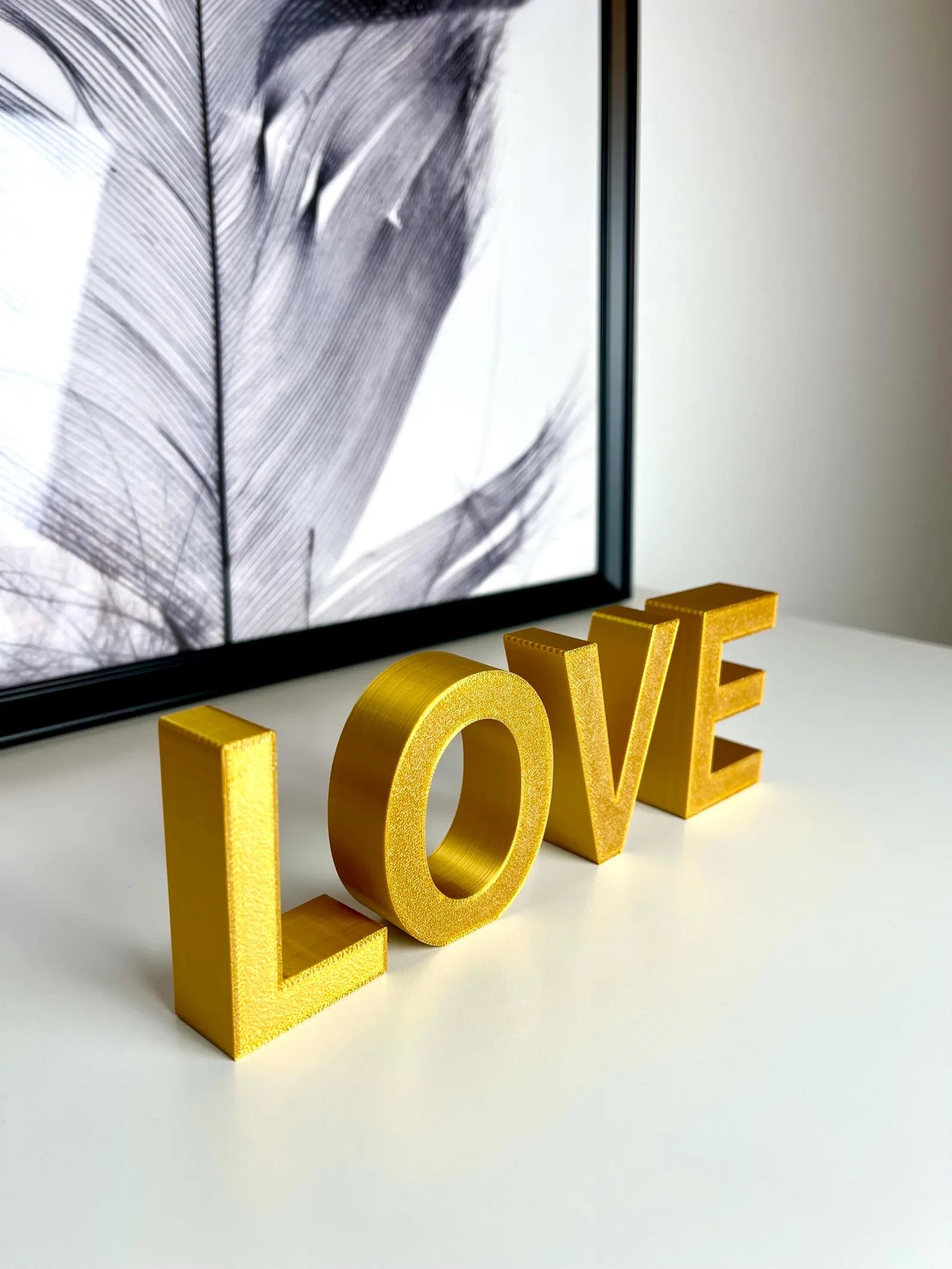 LOVE Schriftzug Gold/Silber