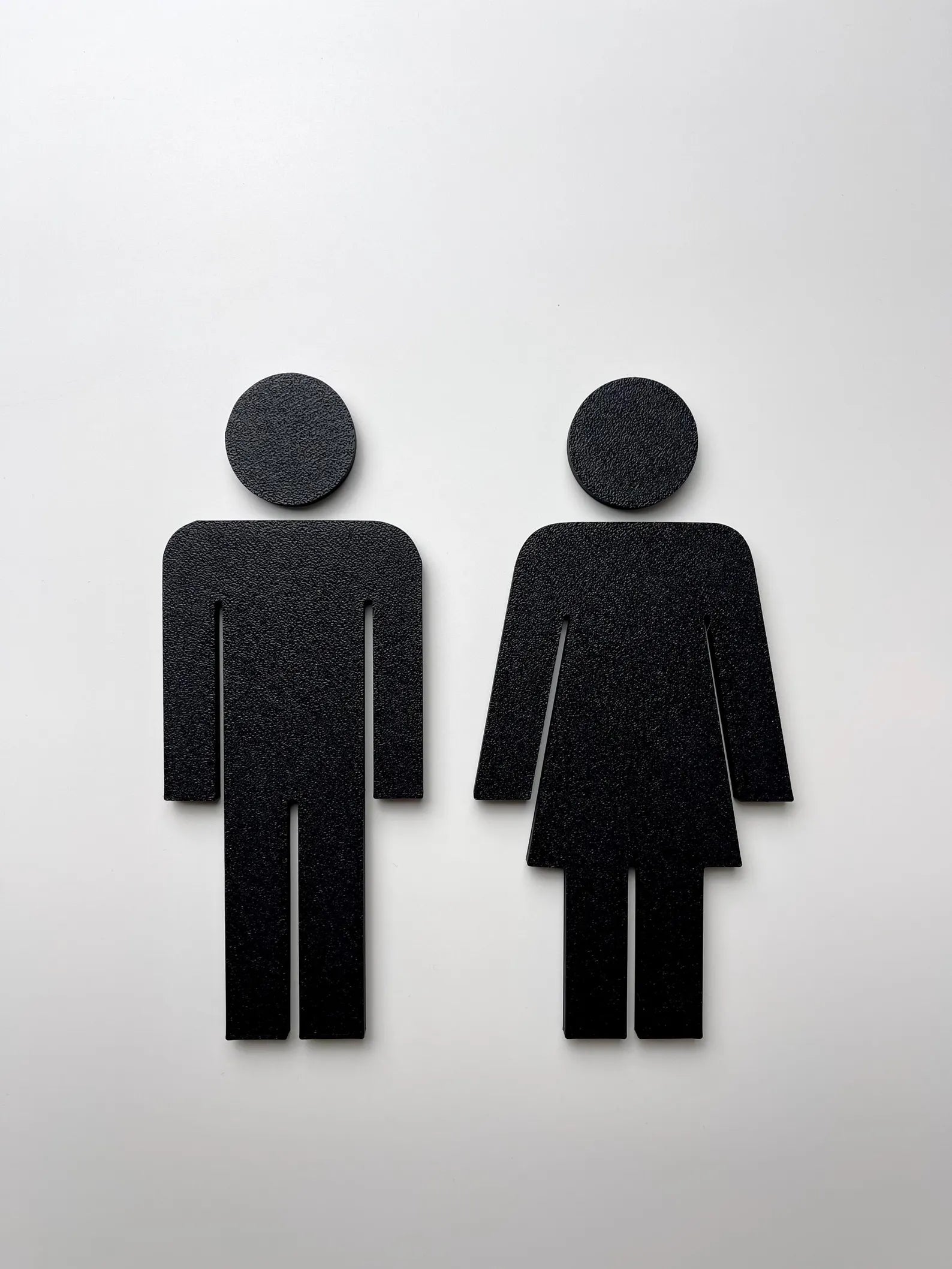 WC Türschild Mann &amp; Frau – modernes 3D Badezimmer Schild