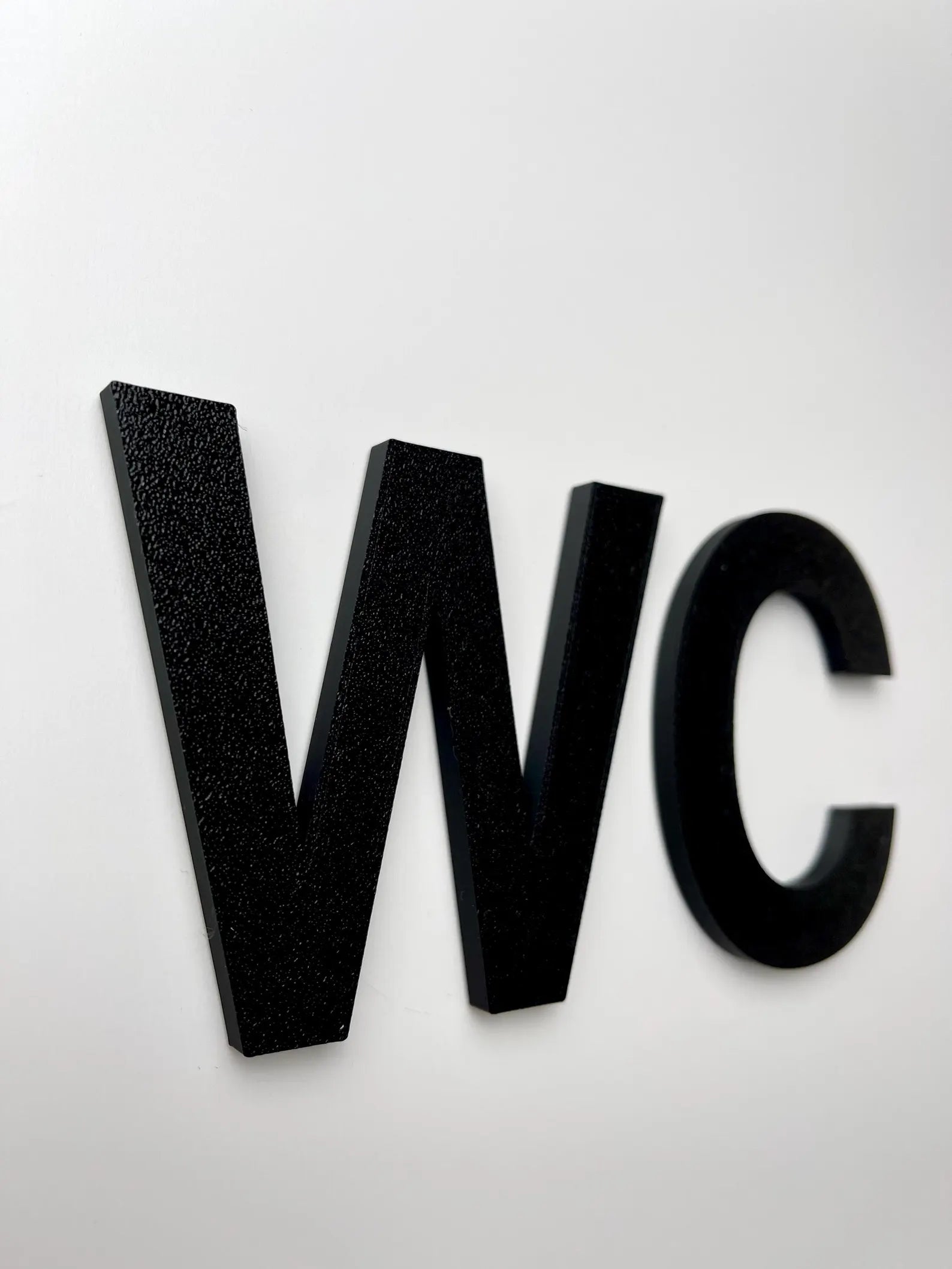 WC Schild – 3D Türbeschriftung für Badezimmer &amp; Gäste-WC