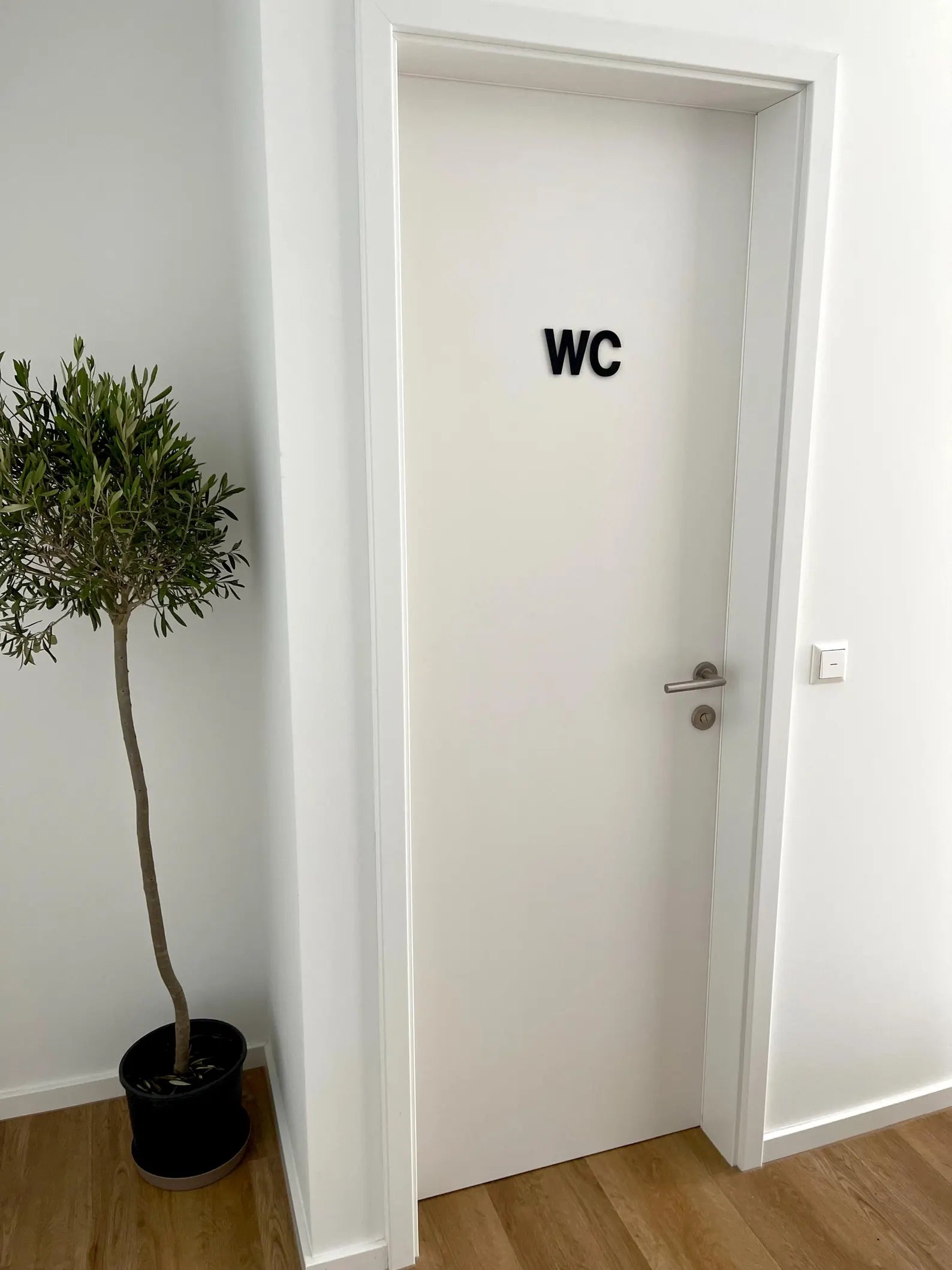 WC Schild – 3D Türbeschriftung für Badezimmer &amp; Gäste-WC