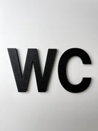 WC Schild – 3D Türbeschriftung für Badezimmer &amp; Gäste-WC