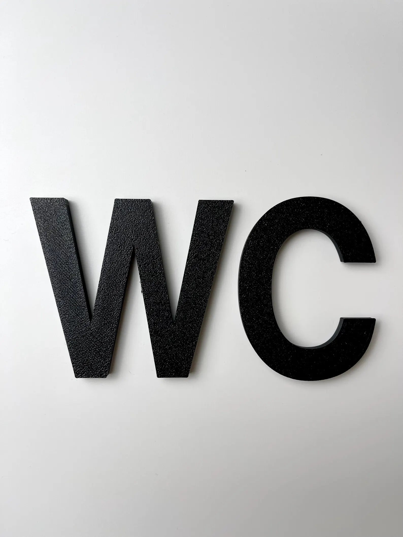 WC Schild – 3D Türbeschriftung für Badezimmer &amp; Gäste-WC
