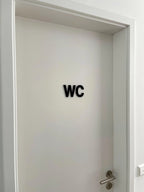WC Schild – 3D Türbeschriftung für Badezimmer &amp; Gäste-WC