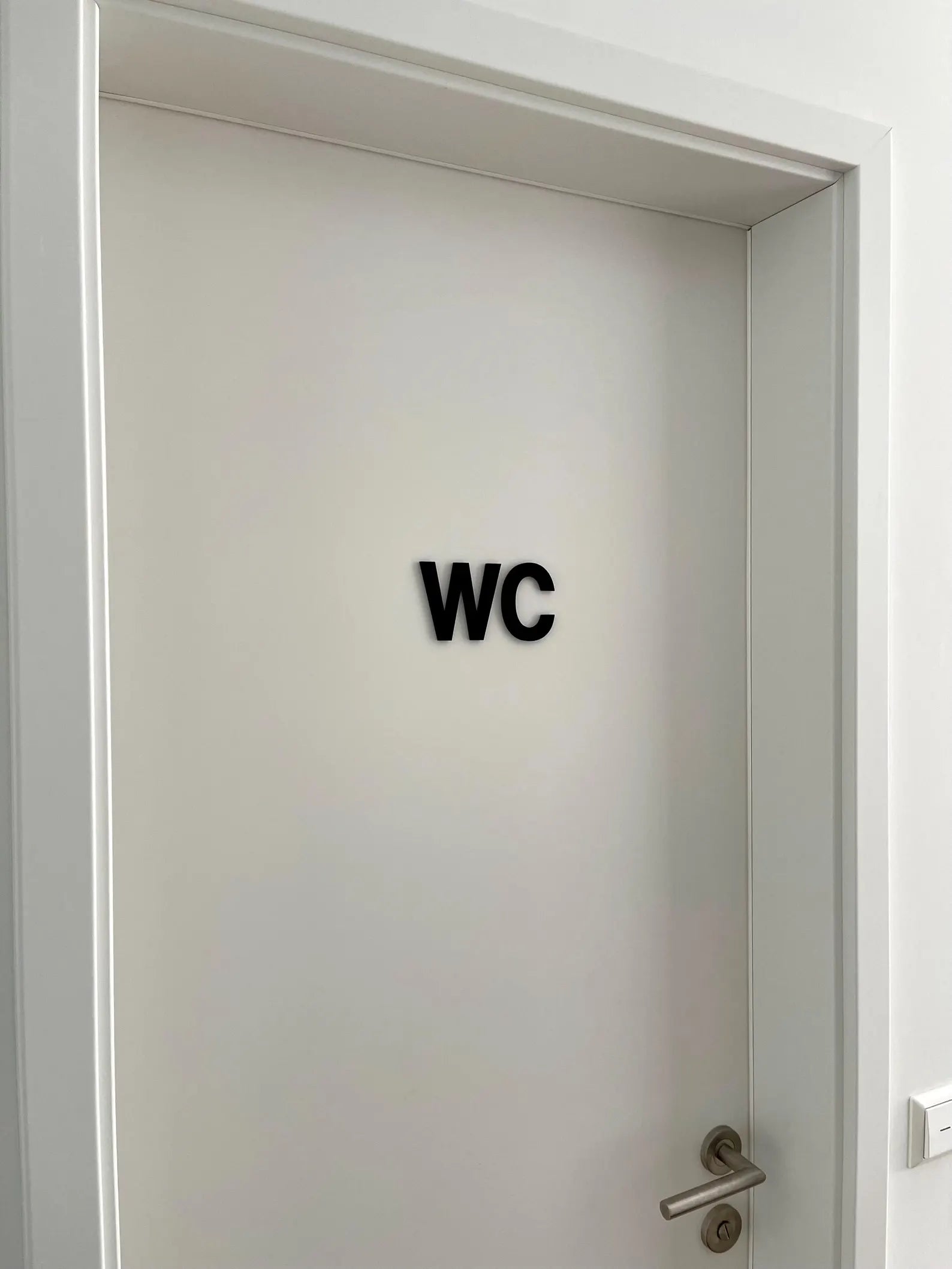 WC Schild – 3D Türbeschriftung für Badezimmer &amp; Gäste-WC