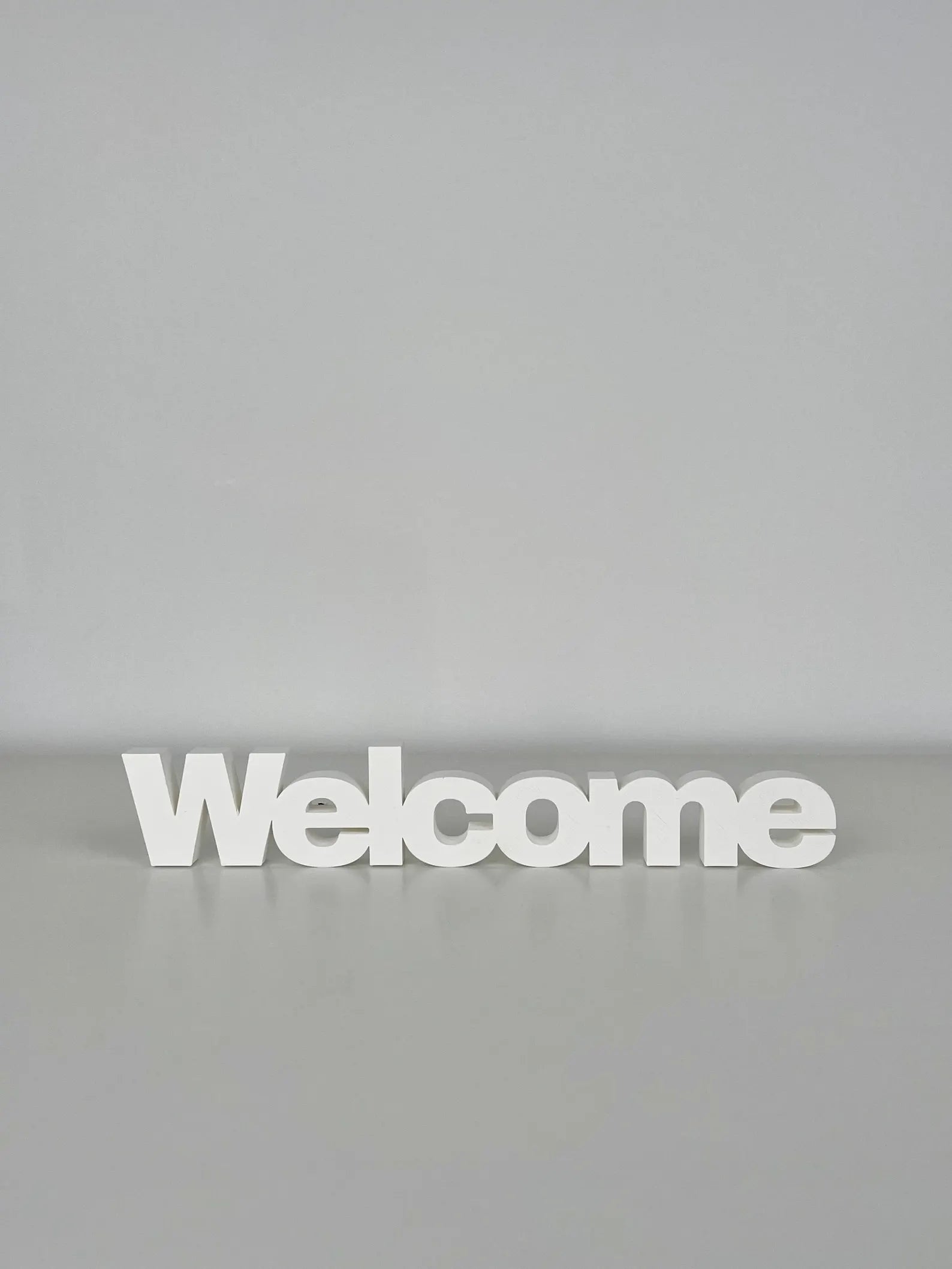 3D Schriftzug "Welcome"
