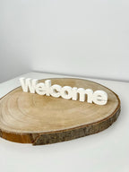 3D Schriftzug "Welcome"