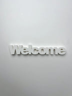 3D Schriftzug "Welcome"