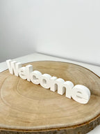 3D Schriftzug "Welcome"