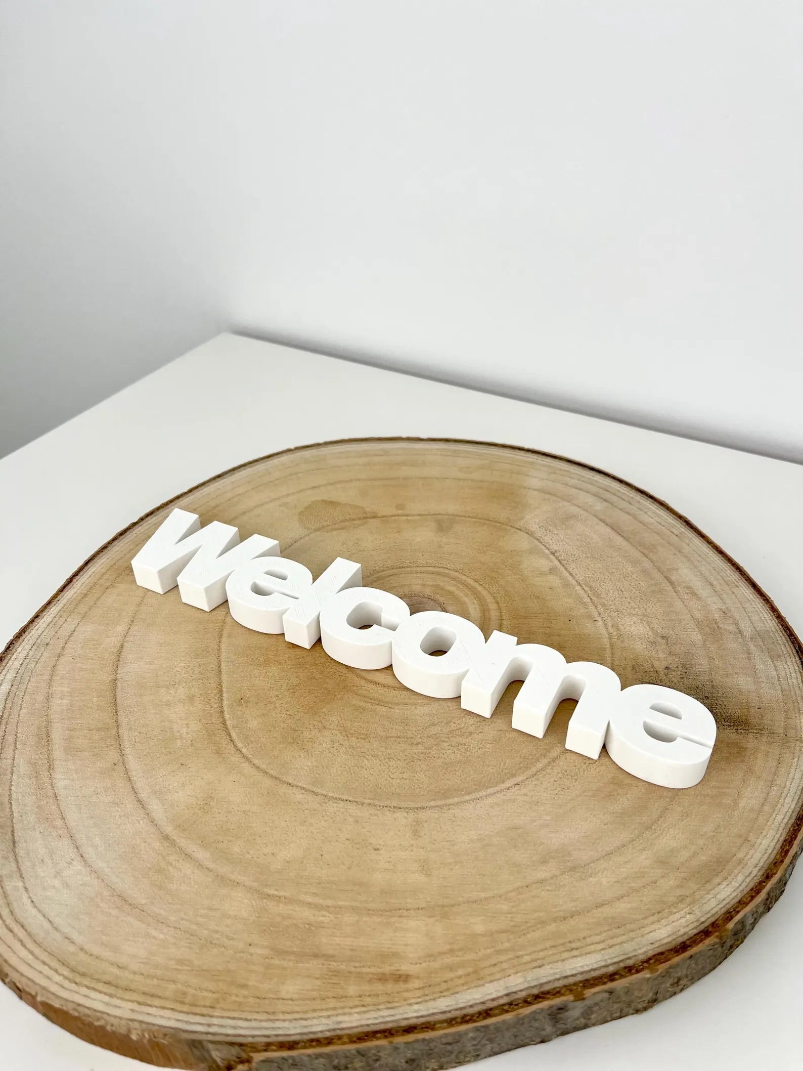 3D Schriftzug "Welcome"