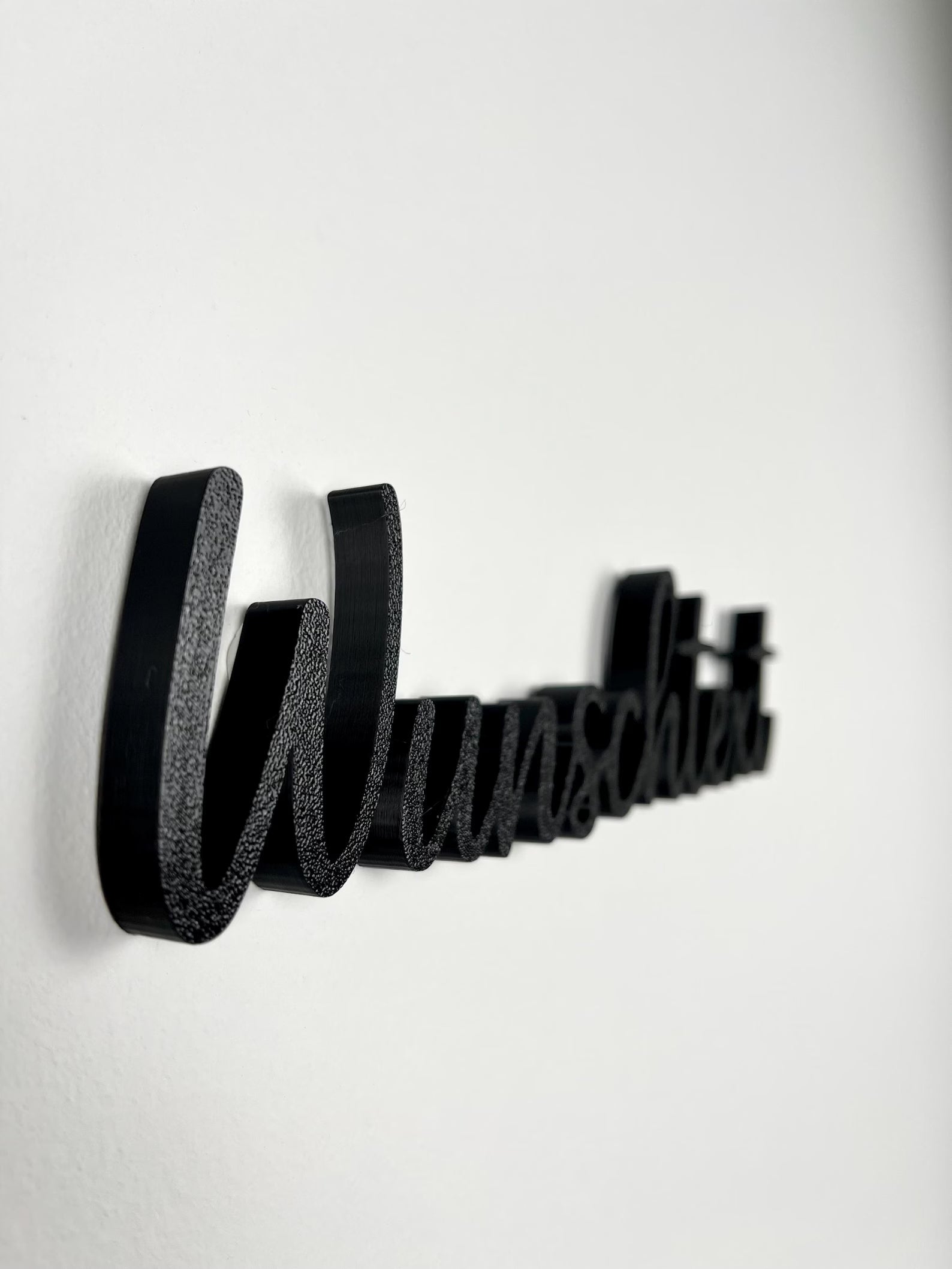3D Wandlogo – personalisierter Schriftzug für deine Wand