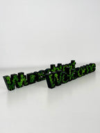 3D Schriftzug personalisiert mit Moos