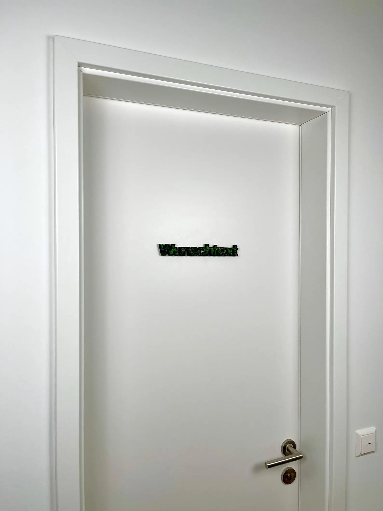 3D Schriftzug personalisiert mit Moos
