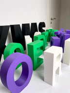 3D Buchstaben personalisiert – selbststehend &amp; individuell gestaltbar
