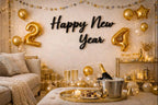 3D Wanddeko „Happy New Year“ – stilvoller Schriftzug für deine Silvester-Deko