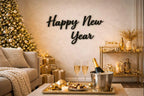 3D Wanddeko „Happy New Year“ – stilvoller Schriftzug für deine Silvester-Deko