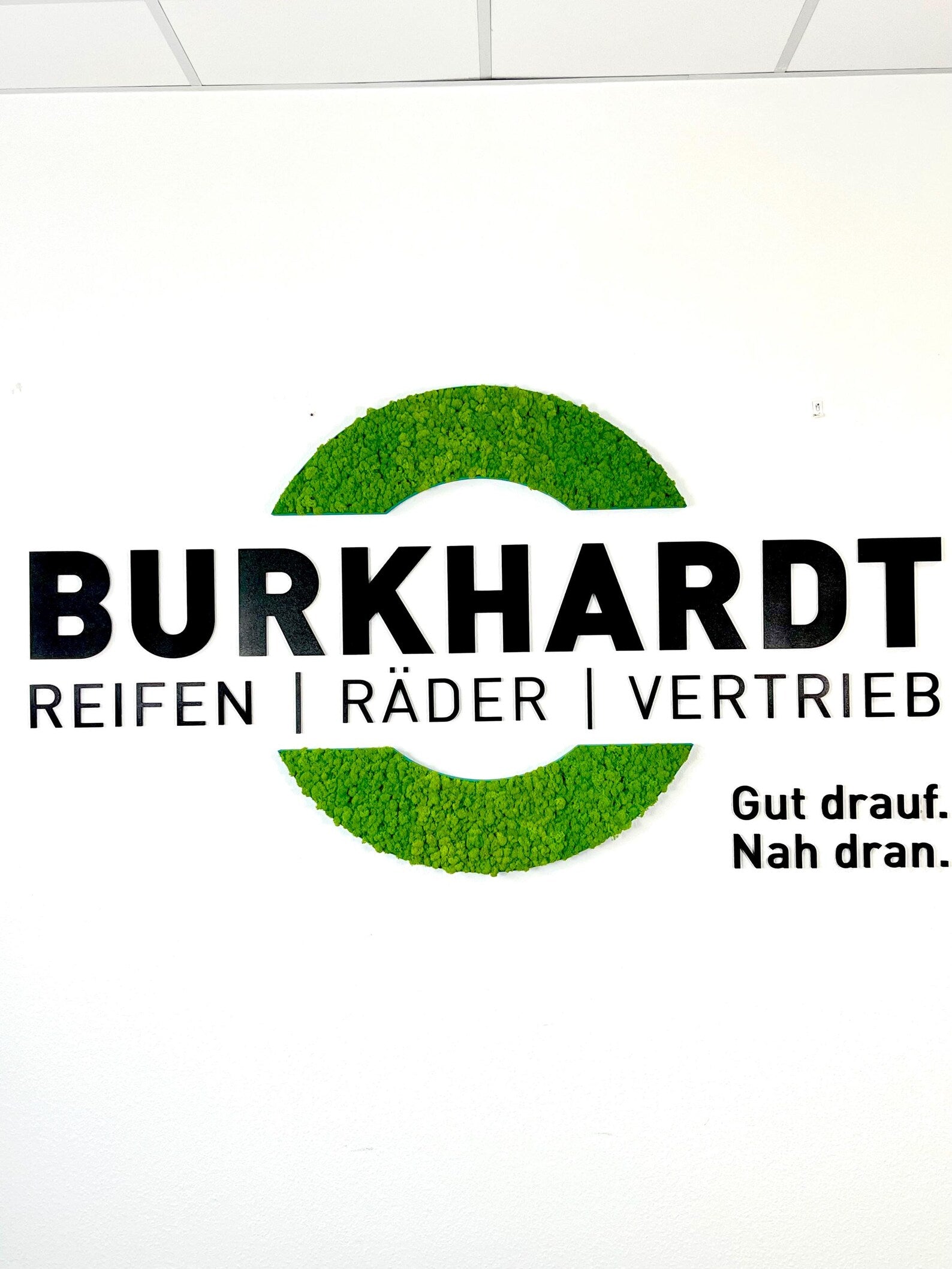 3D Firmenlogo für die Wand – individuell gefertigt mit oder ohne Moos