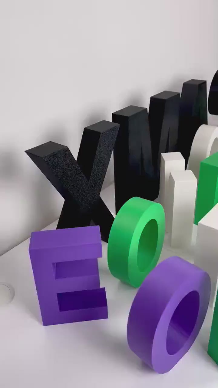 3D Buchstaben personalisiert – selbststehend &amp; individuell gestaltbar