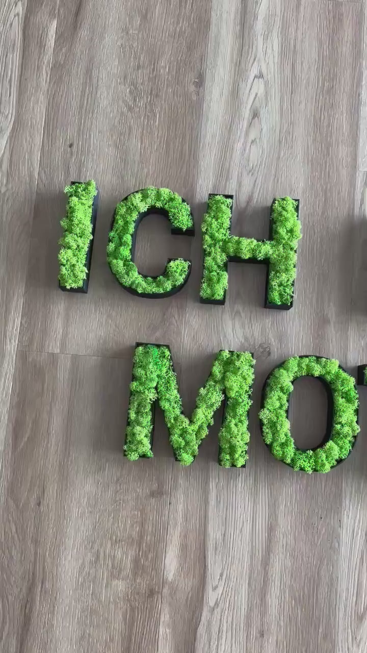 Moosbuchstaben personalisiert – natürlich, modern und ein echter Hingucker