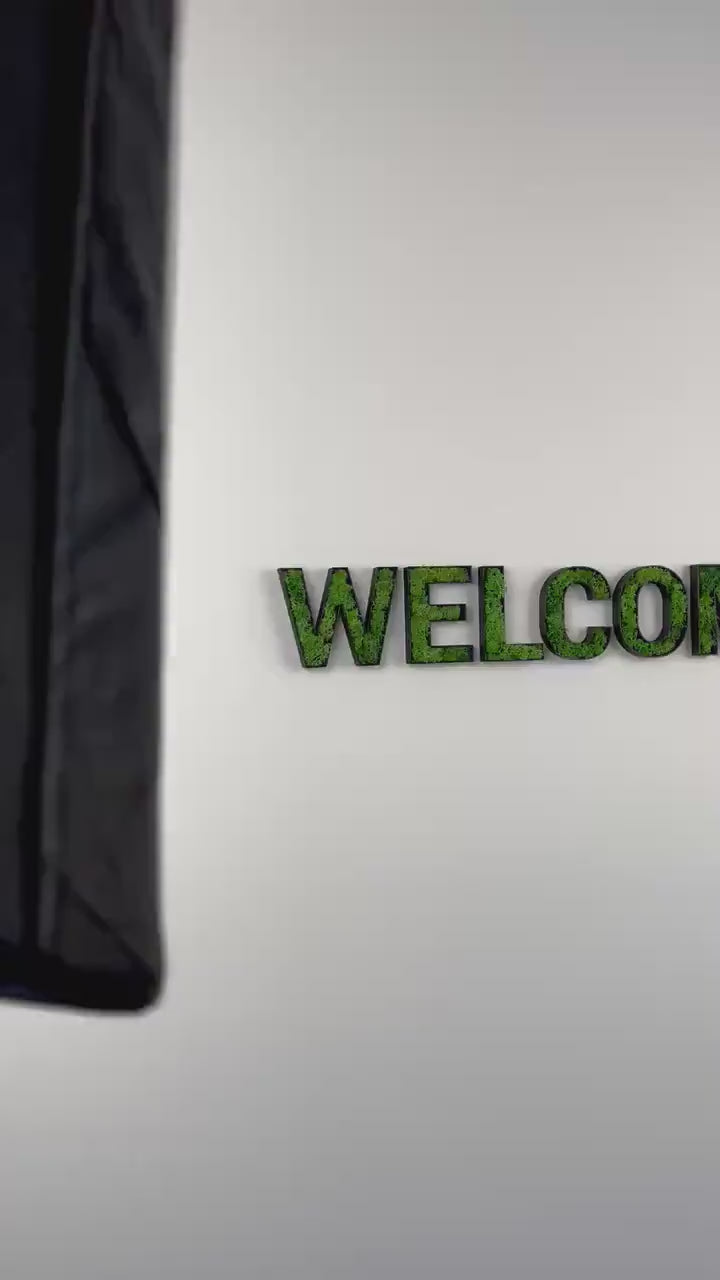 3D Moos Schriftzug „Welcome“ – natürlicher Hingucker für deinen Eingangsbereich